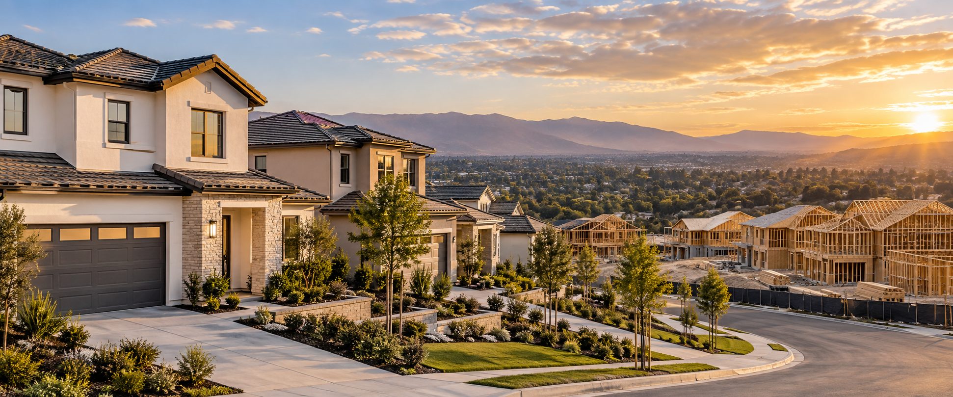 New construction homes in Southern California representing housing potentially eligible under California Proposition 37